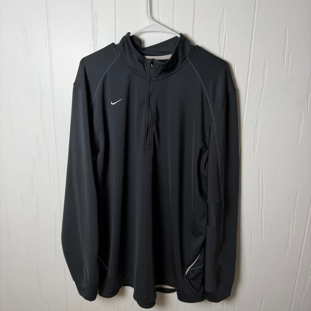 Nike Mens Therma-Fit Half-Zip Black Pullover